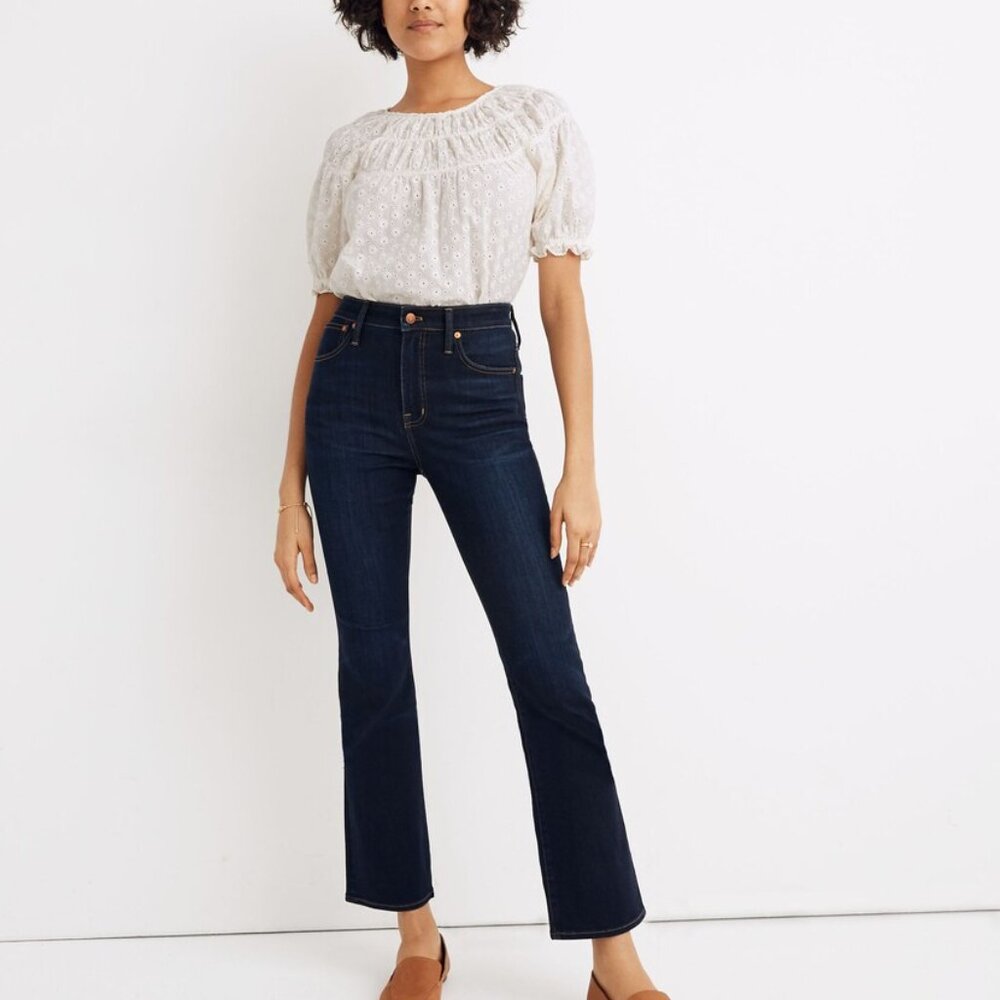 Madewell Curvy Cali Demi-Boot Jeans in Larkspur Wash